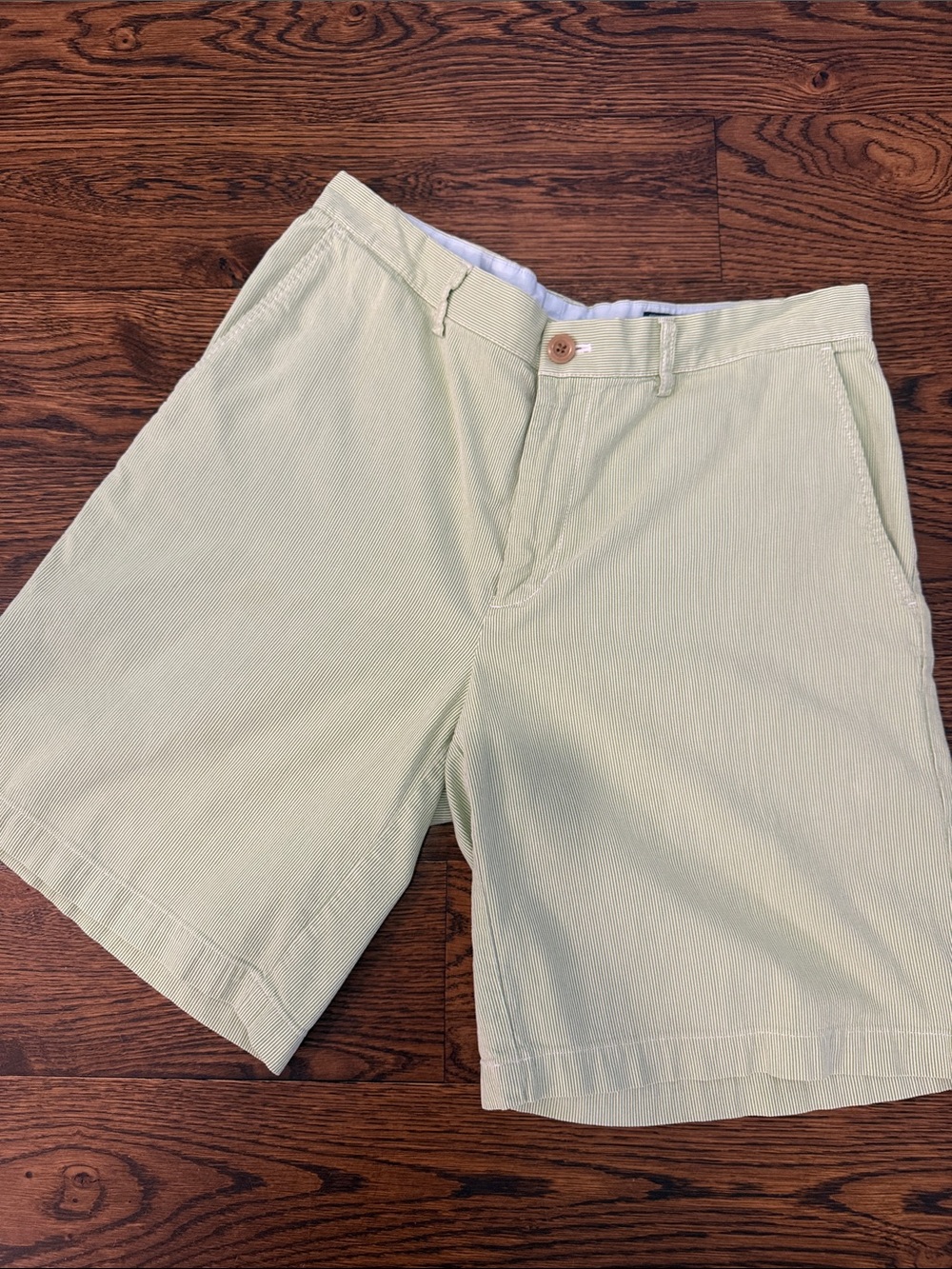 Light Green Seersucker Shorts Vineyard Vines Sz 34